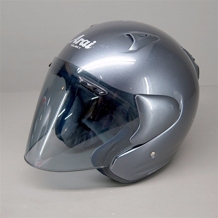 Arai SZ-F ジェットヘルメット 59-60cm Lサイズ ガンメタ 傷あり | ブンブン!マーケット