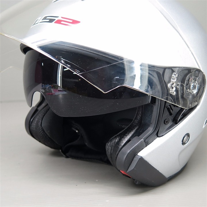 LS2 FREEWAY ジェットヘルメット  XLサイズ シルバー