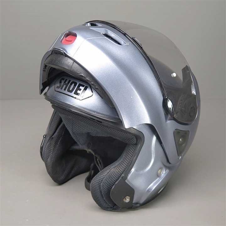 SHOEI MULTITEC フリップアップ フルフェイスヘルメット Lサイズ ガンメタ 内装要交換