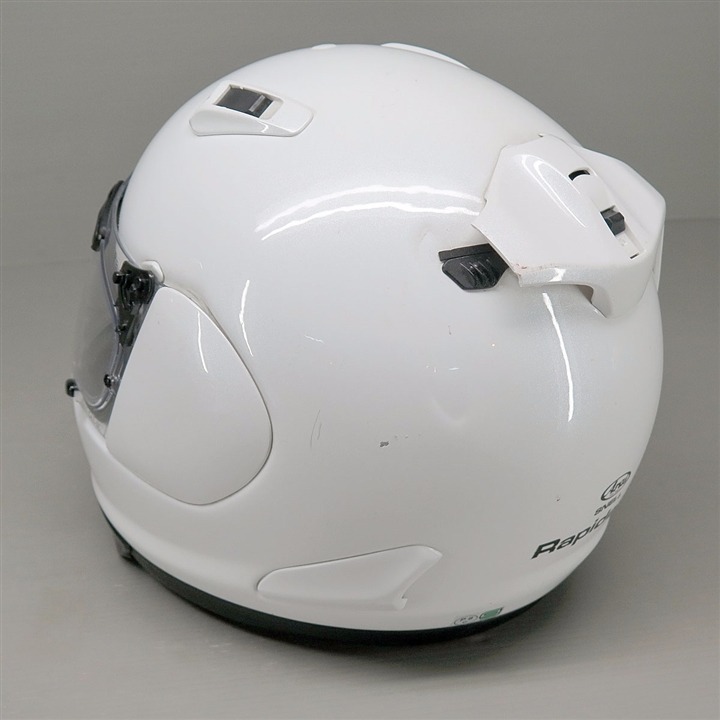 Arai RAPIDE-IR フルフェイスヘルメット 55-56cm Sサイズ 白 ディフューザー割れ