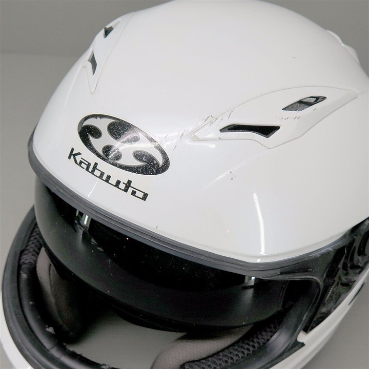OGK Kabuto KAMUI フルフェイスヘルメット XLサイズ 白 シールドなし