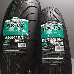 IRC RX-02 新品 タイヤ 前後セット　110／70-17 150／70-17