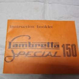 中古 ランブレッタ 150 Special オーナーズマニュアル INSTRUCTION BOOKLET Lambret